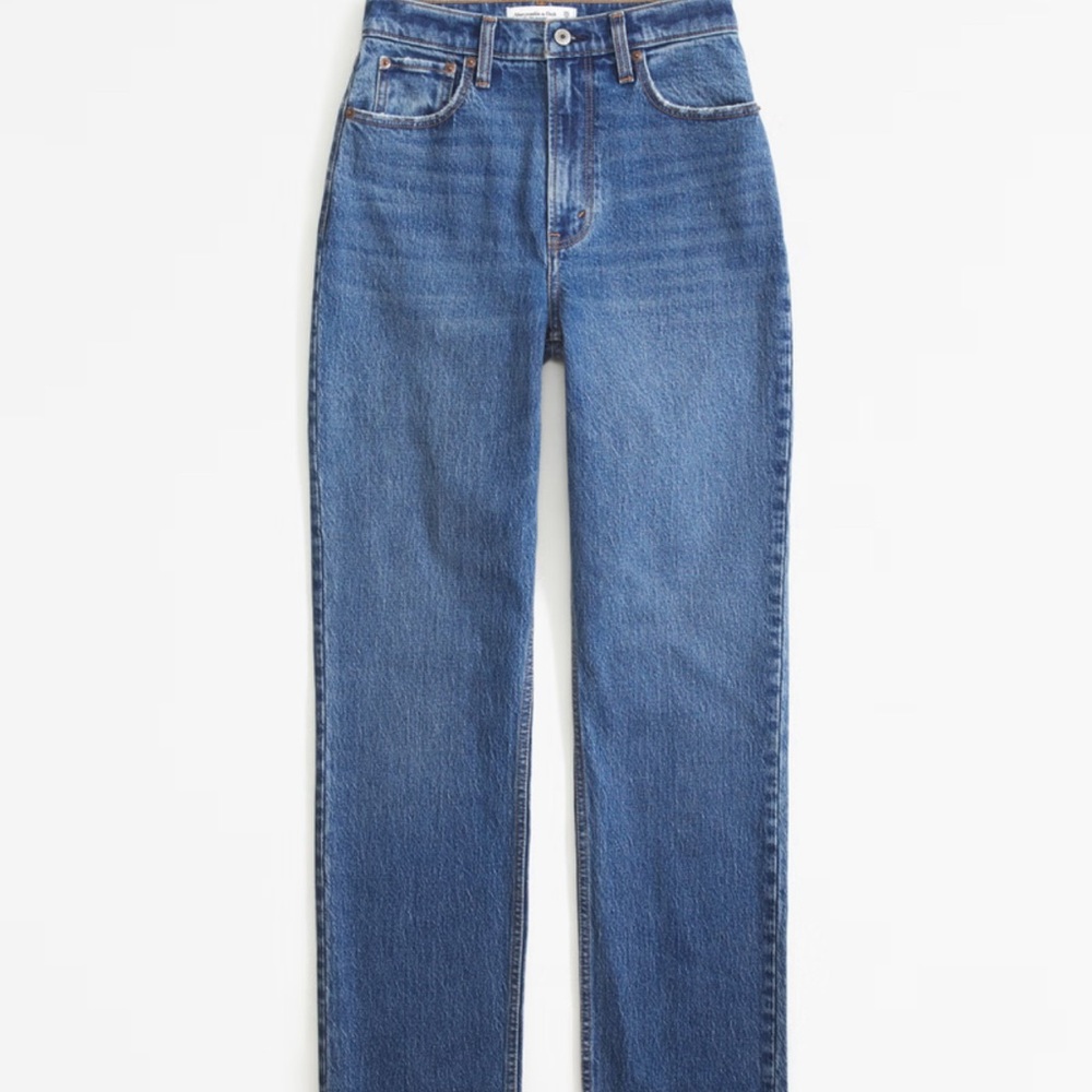 A&F | 90’s Straight Ultra High Rise Curve Love Jeans Sz 32/14L
